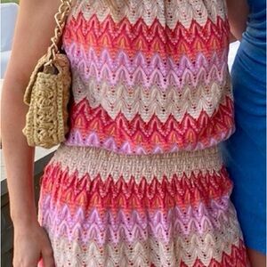 Colorful Ramy Brook  Zigzag Patterned Dress